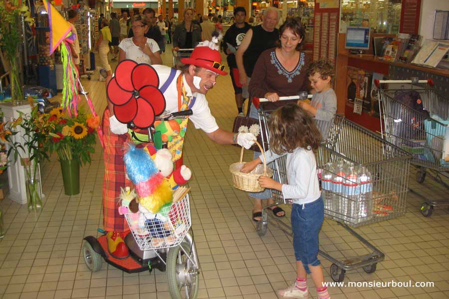 Monsieur Boul animation galerie marchande